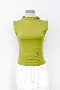 Mock Neck Fitted Top