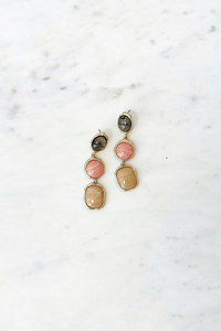 Multi Stone Drop Earring