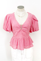 Mylah Puff Sleeve Peplum Top