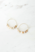 Natural Chip Stone Hoops