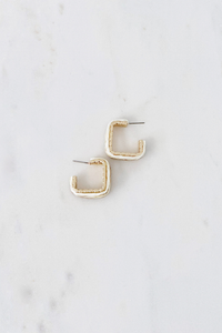 Neutral Raffia Square Hoop
