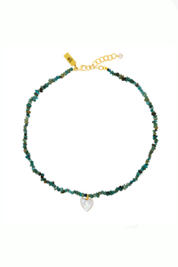 Noa Necklace-Turquoise Pearl