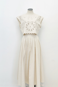 Oatmeal Midi Skirt