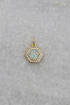 Opal Hexagon Charm