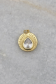 Pear CZ Coin Charm