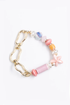 Pink Beads & Pearl Bracelet
