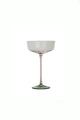 Pink Stem Champagne Coupe