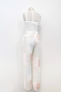 Quilted Pastel Joggers