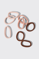 Recycled Seamless Hair Elastics-Rosewood