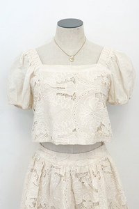 Samantha Mixed Media Top