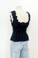 Sam Eyelet Trim Tie Front Top