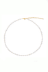 Sheena Dainty Pearl Choker Necklace - Water Resistant