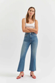 Soho Raw Cut Ankle Flare Jean