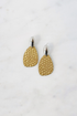 Stamped Statement Earrings Two Tone