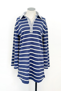 Striped Combo Boxy Dress