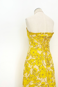 Sunny Floral Strapless Dress