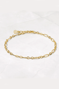 Textured Dainty Chain Bracelet