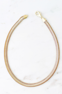 Thick Gold Serpentine Necklace