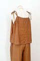 Tobacco Textured Tie Top