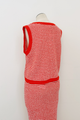 Tomato Stripe Knit Sleeveless Top