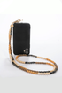 Ivory Tortoise Shell Crossbody Phone Chain