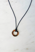 Tortoise Ring on Cord Necklace