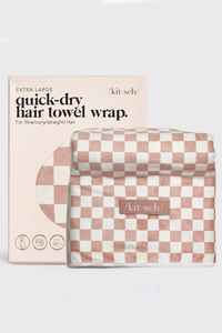 XL Hair Towel Wrap - Cherry Print