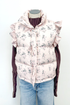 Trellis Floral Puffer Vest