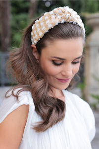 Tufted Straw Knotted Headband