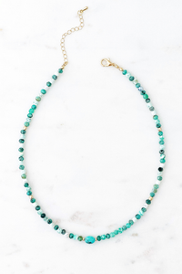 Turquoise Beaded Short Necklace