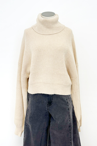 Turtleneck Cropped Sweater