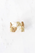 Two-Toned Leaf Raffia Cuff