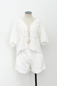 Yuiko Eyelet Shorts