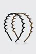 Zig Zag Headband-Black & Tort