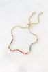 Delicate Rainbow Pull Tie Bracelet