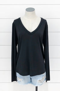 Cupro Long Sleeve Top