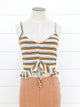 Adele Striped Crop Top