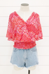 Afternoon Spritz Surplice Top