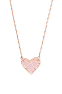 Ari Heart Druzy Necklace
