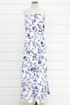 Blue Palm Nights Maxi Dress