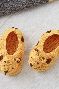 Giraffe Crochet Baby Booties - House of Lucky
