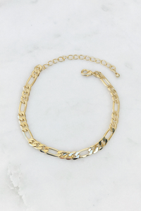 Gold ID Link Bracelet