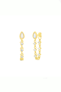 Etta Opal Chain Earrings