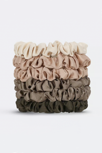 Ultra Petite Satin Scrunchies - 6pc