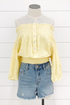 Lemon Off The Shoulder Top