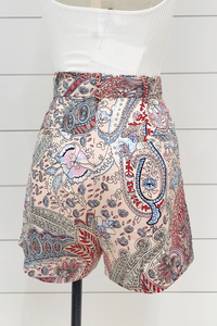 Lux Paisley Shorts