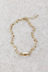 Mini Disk Anklet W/ Shell