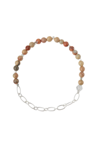 Mini Stone w/ Chain Stacking Bracelet