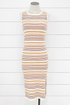 Multi Stripe Midi Dress