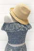 Womens Raffia Fedora